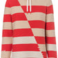 Pumpkin Broken Stripe Sweater