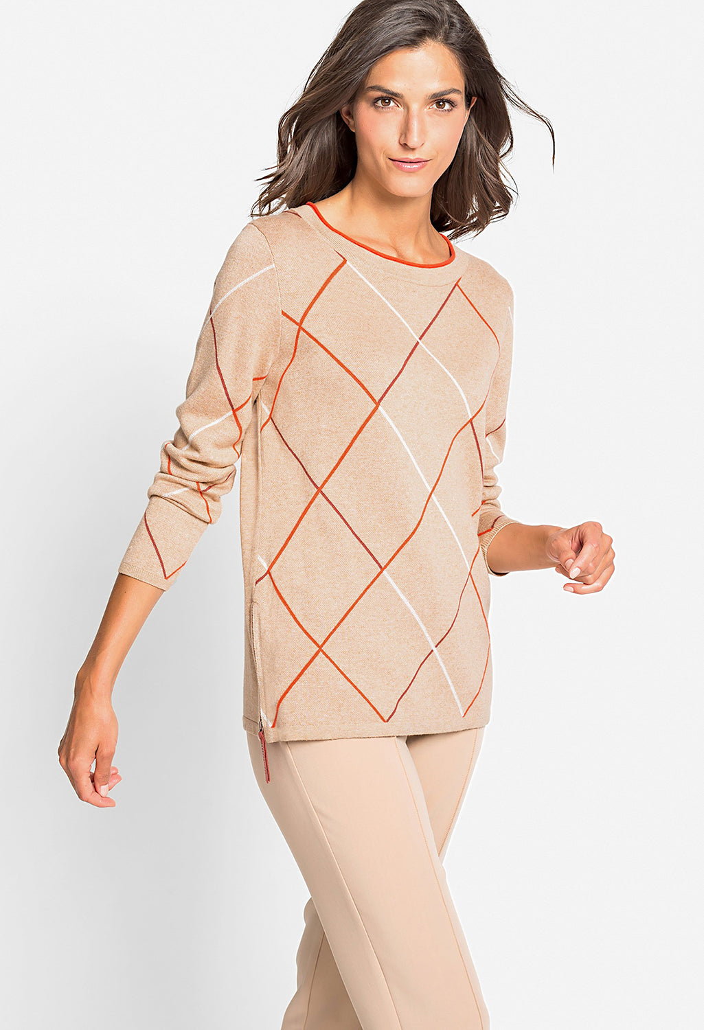 Diamond Stripe Pullover