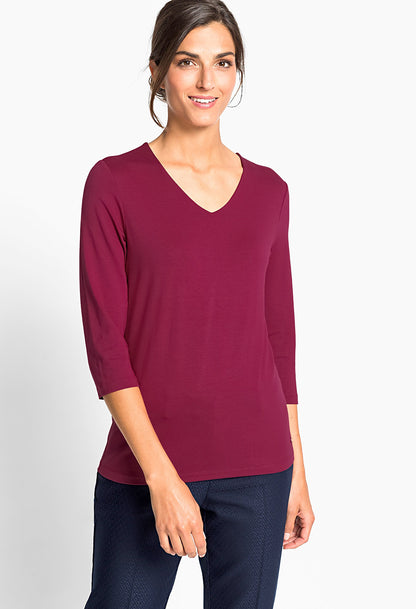 Purple V-Neck T-Shirt