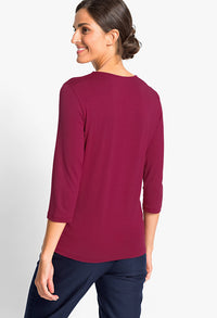 Purple V-Neck T-Shirt