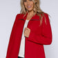 Red Boiled Wool Jacket