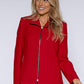 Red Boiled Wool Jacket