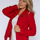 Red Boiled Wool Jacket