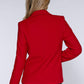 Red Boiled Wool Jacket