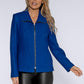 Royal Blue Boiled Wool Jacket