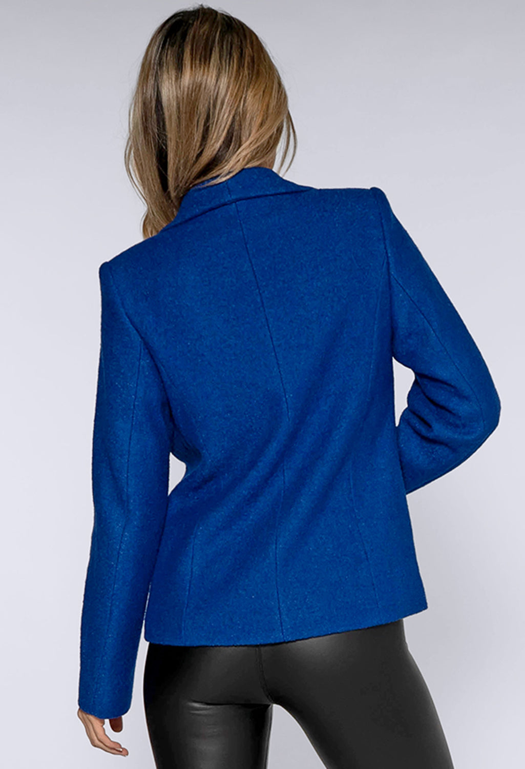 Royal Blue Boiled Wool Jacket