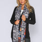 Reversible Snake and Abstract Printed Scarf