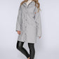 Silver Hooded Rain Coat