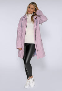 Lilac Hooded Rain Coat