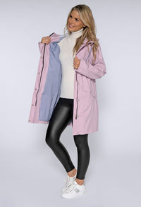 Lilac Hooded Rain Coat