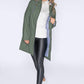 Khaki Hooded Rain Coat