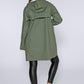 Khaki Hooded Rain Coat