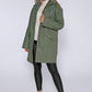 Khaki Hooded Rain Coat