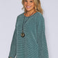 Turquoise Block Textured Jumper