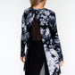 Black Marble Print Long Top