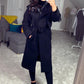 Black Hooded Trench Coat