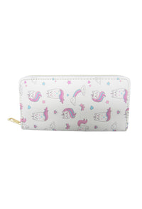 White Unicats Wallet