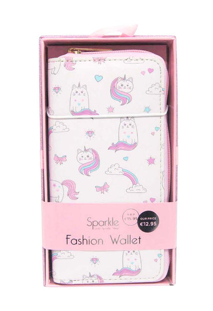 Pink Unicats Wallet