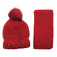 Kids Red Hat and Scarf Set