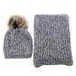 Kids Grey Hat and Scarf Set