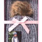 Kids Grey Hat and Scarf Set