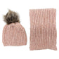 Kids Pink Hat and Scarf Set