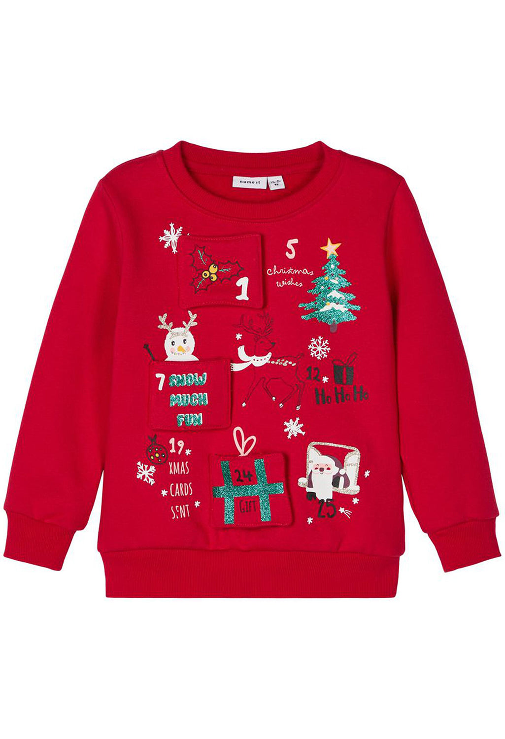 Jester Red Kids Knit Christmas Jumper