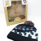 Navy Christmas Knit LED hat