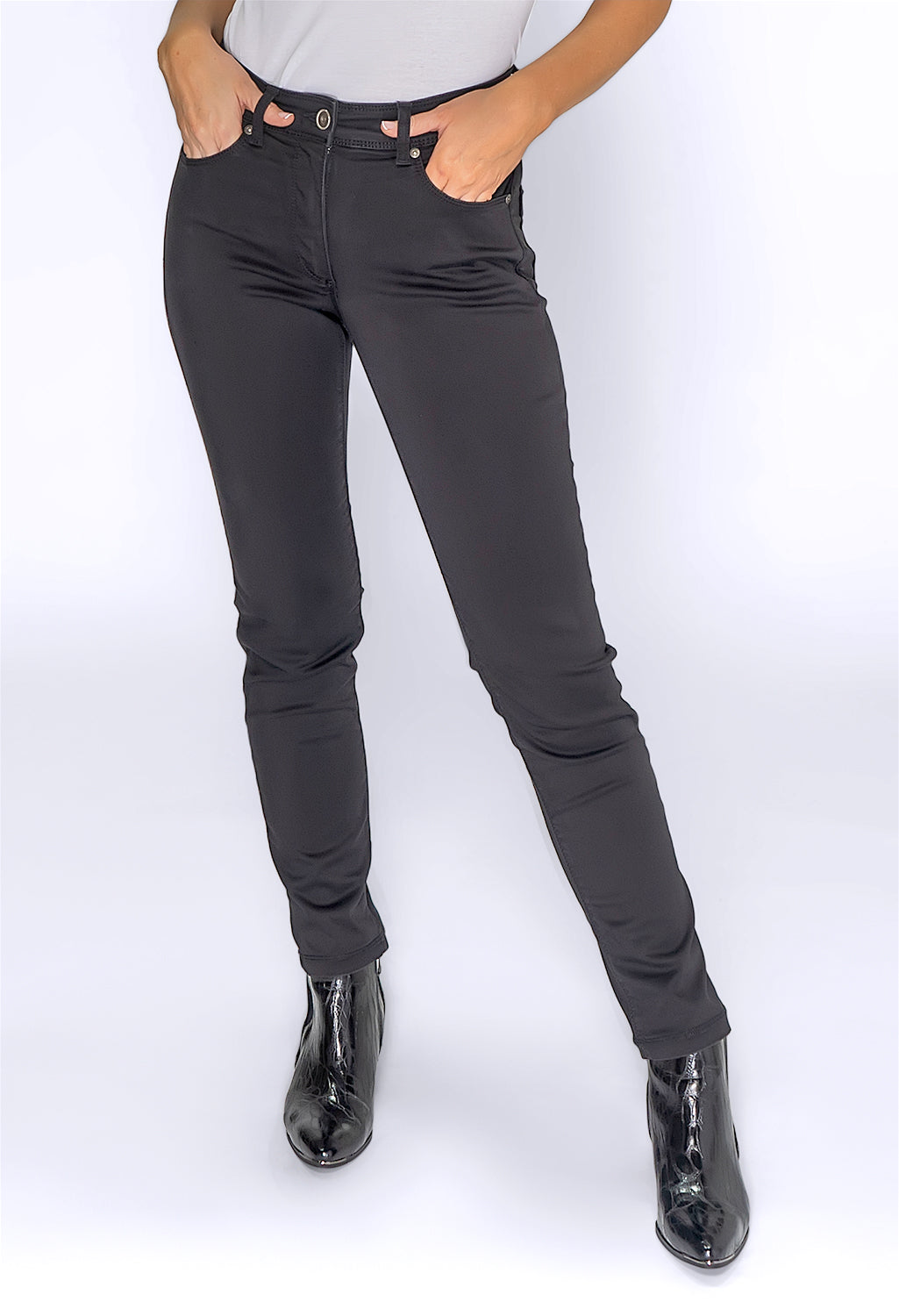 Black Slim Fit Jeans-1