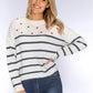 Cream Love Heart Knit Jumper