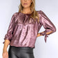 Metallic Pink Top