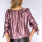 Metallic Pink Top