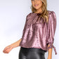 Metallic Pink Top