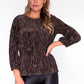 Metallic Bronze Plisse Top