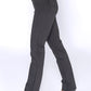 Black Pull Up Trousers with Rhinestone Pocket Details