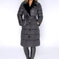 Black Quilted Long Coat