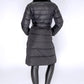 Black Quilted Long Coat