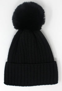 Black Bobble Hat