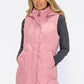 Dusty Pink Hooded Gilet