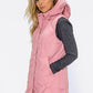 Dusty Pink Hooded Gilet