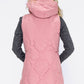 Dusty Pink Hooded Gilet