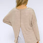 Beige Star Detail Double Layer Top