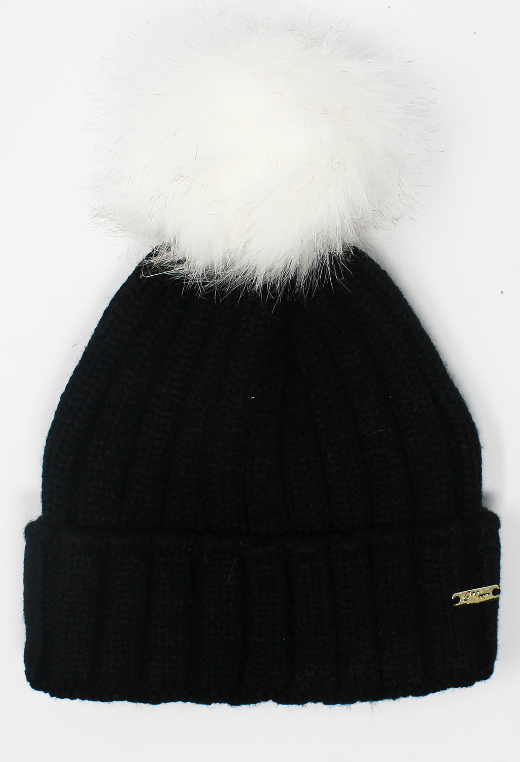 Black Mix and Match Pompom Hat