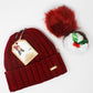 Red Mix and Match Pompom Hat