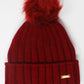 Red Mix and Match Pompom Hat