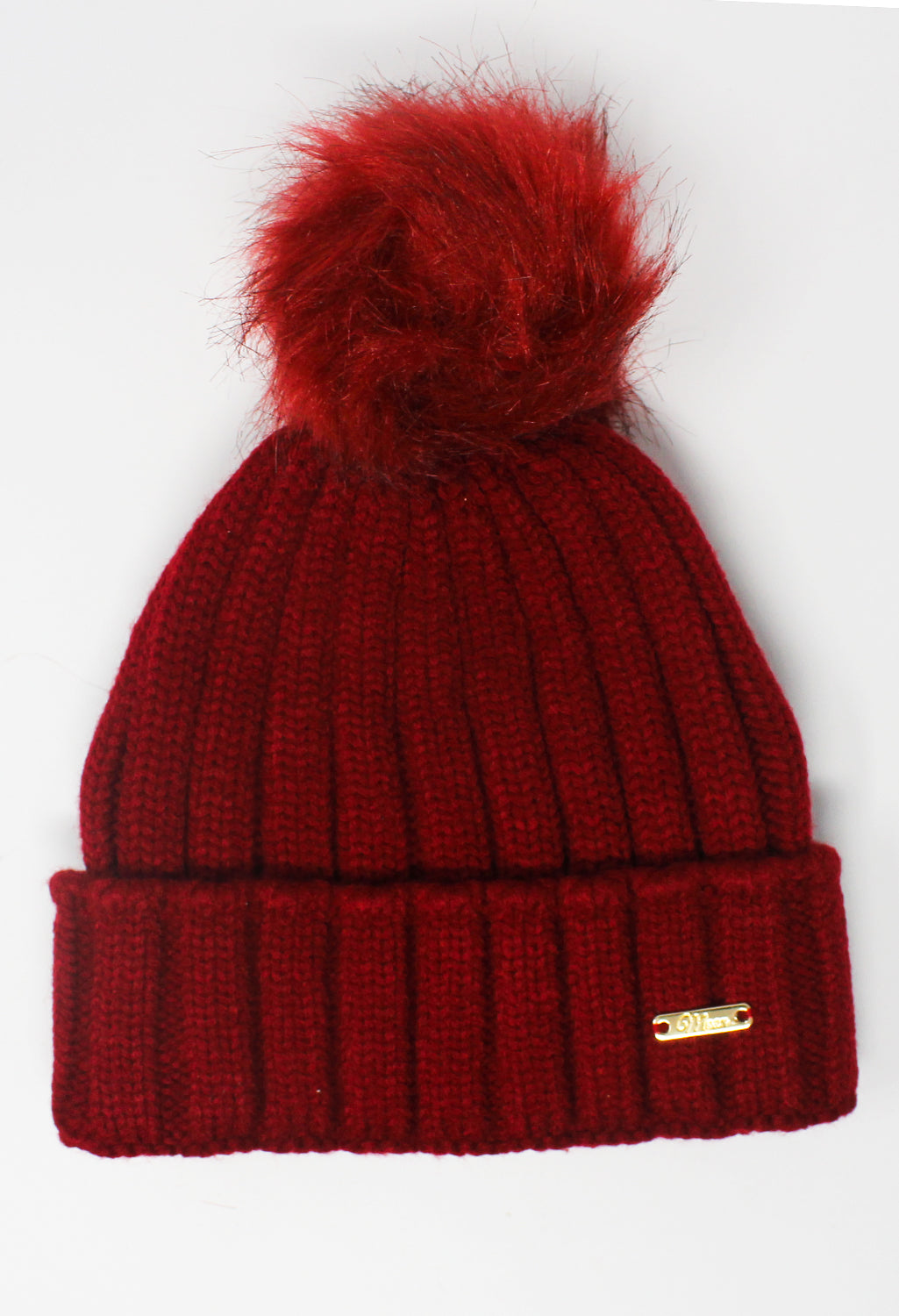 Red Mix and Match Pompom Hat