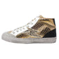 Bronze Snakeskin Trainers