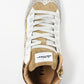 Bronze Snakeskin Trainers