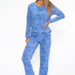 3 piece microfleece leopard print pyjama set with plush socks