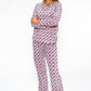 3 piece microfleece polka dot print pyjama set with plush socks